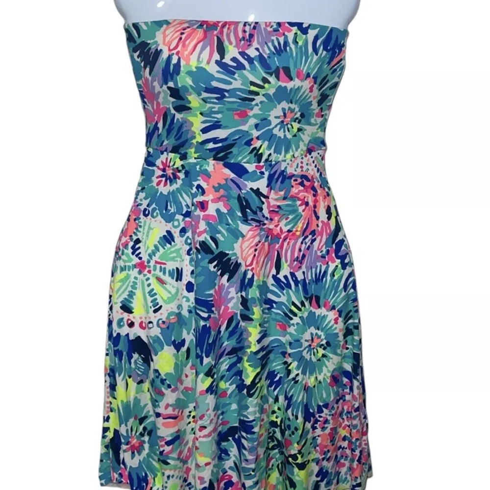 Lilly Pulitzer Loleta Dressin Multi Dive In xxs.  Euc